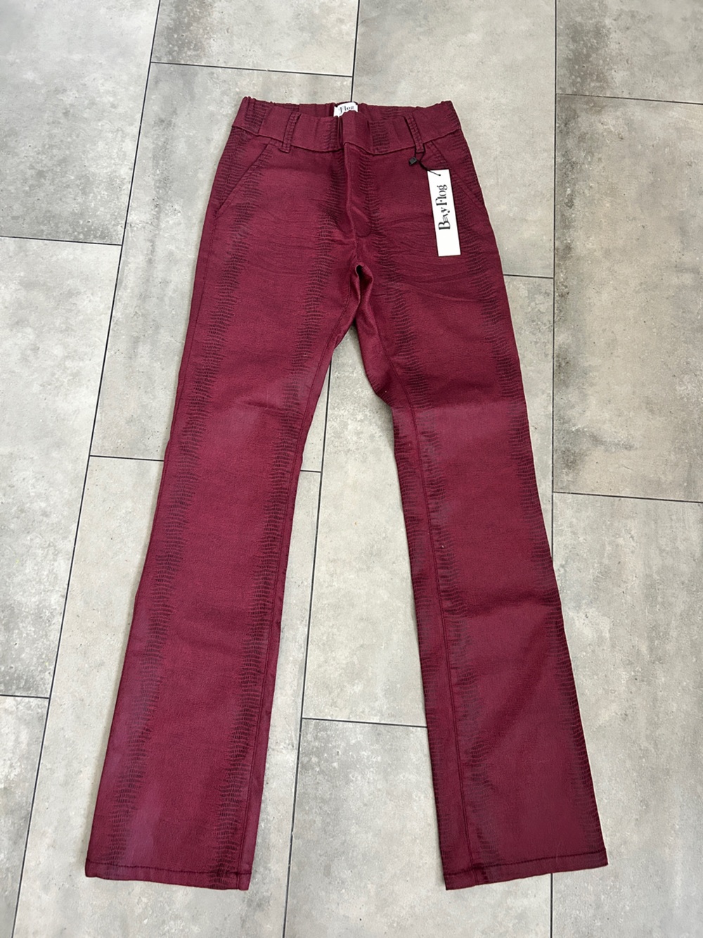 NEW Bevy Flog Nansi red snakeskin pants size 25